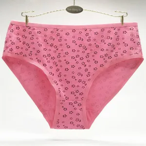Pretty Flower Printed Grils Briefs Big Size XXL/XXXL/XXXXL Lady Panties Sexy Girls Preteen Underwear thumbnail-1