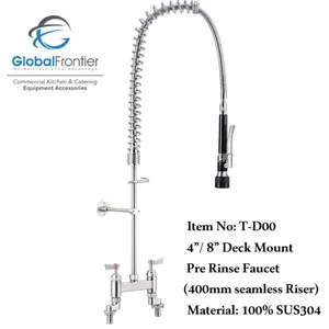 Restaurant Faucet Stainless Steel Pre Rinse Unit Cafe Tapware thumbnail-2