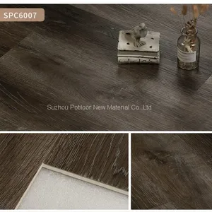 SPC Floor Vinyl Flooring Sheet Tiles Slotted Click Lock 6″*36″size thumbnail-1