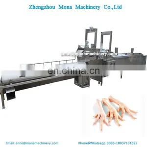 Automatic Chicken Feet Processing Line / Chicken Feet Peeling Machine in Russia thumbnail-4