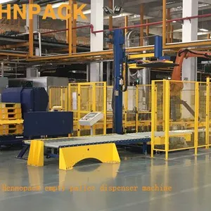 Hennopack Multiple Size Automatic Plastic Empty Pallet Magazine Dispenser Machine With CE Approved thumbnail-5