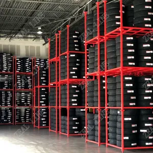 Warehouse Stacking Storage Tire Rack Pallet Tyre Rack Without Mesh thumbnail-4
