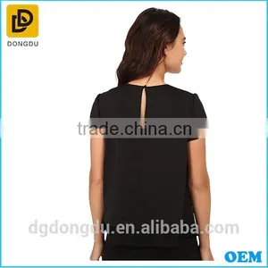 Fashionable 2016 Ladies Blouse Hot Sale 100% Cotton Blouse for Women thumbnail-4