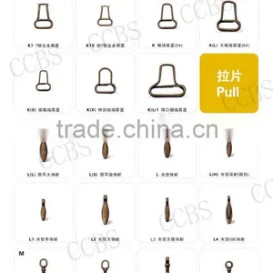 Fashion Style No.5 Zinc Alloy Zipper Sliders thumbnail-1