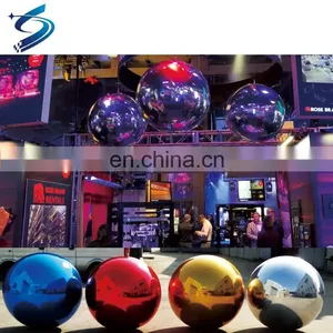 Good Price Colorful PVC Inflatable Reflective Ball Inflatable Christmas Mirror Sphere For Events Advertising Christmas Sale thumbnail-3