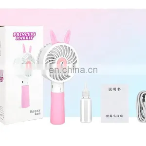 New Product Ideas 2020 Usb Handheld Charging Cooling Air Mist Fan With Spray thumbnail-4