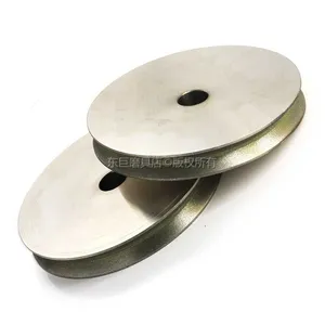 V Groove Grinding Wheels or Glass Edging Beveling Machine Pencil Edge Abrasive Wheel Arc Shape Medium Grit thumbnail-2