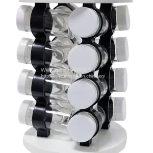 16 Jars Spice Rack Set With Rotationg Base Spice Rack Set thumbnail-3