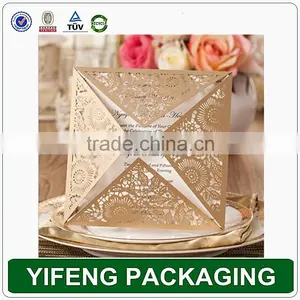 Fancy Luxurious 3d Laser Cut Wedding Invitation Card thumbnail-2