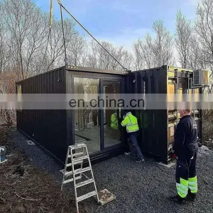 20 Feet Prefabricated House Green Wooden Garden Little House thumbnail-1