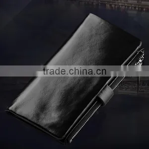 Top Oil Wax Cowhide Leather Car Key Case Key Holder for Men Multi-functional Wallet With Wristlet thumbnail-2
