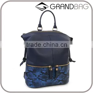 Genuine Cow Leather Black Travelling Backpack School Backpack Bag for Men for Women thumbnail-1