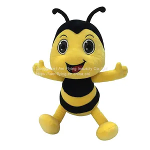 Factory Directly New Design Custom Cute Soft Cartoon Stuffed Animal Plush Toy Bee thumbnail-1