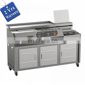 UK8 a3 440mm Variable Frequency Speed Hot Thermal Book Cover Gluing Machine, Cardboard Notebook Binding Machine thumbnail-1