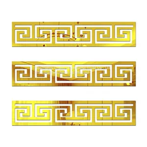 Window Acrylic 3d Three-dimensional Wall Sticker Master Bedroom Waist Line Wall Line Chinese Toilet Corner Kitchen Self-adhesive Hotel thumbnail-1