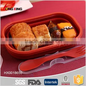 0.8L Rectangle PP Plastic Lunch Box With Spoon/chopsticks thumbnail-2