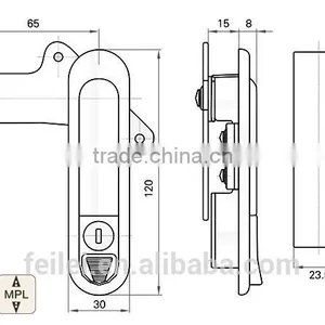 Factory Direct Selling Multi-point Rod Control Lock thumbnail-6