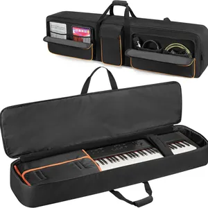 Soft Piano Bag With Padded Handle And Detachable Shoulder Strap, Travel Keyboard Gig Bag thumbnail-1