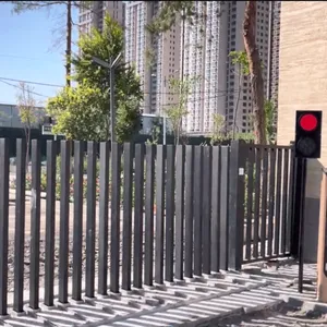 Original Factory 304 Stainless Steel Customized Automatic In-ground Lifting Fence Industry Parks Safety Gate thumbnail-1