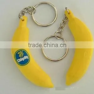 2D / 3D Soft PVC Keychain, 3D Banana Custom Plastic Keychain thumbnail-1