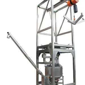 Bulk Bag Jumbo Bag Unloading System Ton Bag Unloading Machine Discharge Bulk Powder Handling Machine thumbnail-1