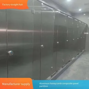Sanlihe Wood Grain Aluminum Honeycomb Panel, Aluminum Honeycomb Toilet Partition, Toilet Baffle Made of Metal Material, Antibacterial Board thumbnail-5
