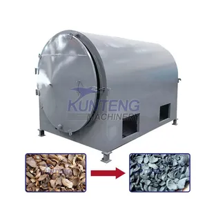 Smokeless Firewood Stick Coconut Shell Cashew Shell Horizontal Carbonization Furnace EPC thumbnail-1