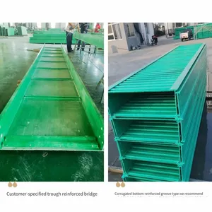 Large-span Reinforced Corrugated Bottom Trough Cable Tray thumbnail-2
