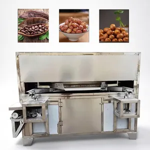 QD-AM018 28KW High Power Charcoal Nut Roaster Automatic Swinging Oven for Cocoa Beans Sunflower Seeds and Snacks Drying thumbnail-5