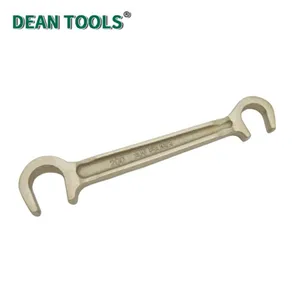 Non-Sparking Double C Type Wrench, Non-sparking Double Ended Valve Wheel Wrench, C Type Open End Wrench thumbnail-1
