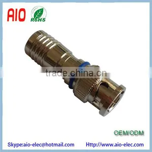 Water-proof BNC Male Compression CCTV Connector for RG6 Cable thumbnail-1