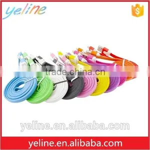 3m V8 Colorful Flat Charging Cable for Huawei 7i/mate 8/P9 thumbnail-1