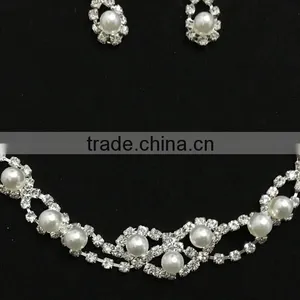 2016 Newest Design Elegant Wedding Dress Silver Bridal Jewelry Set thumbnail-2
