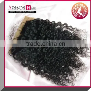 Premium Quality Kinky Virgin Brazillian Hair Bundles With Closure thumbnail-1