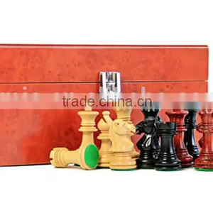 Madrid Tres Corone Series Ivory Giant Chess Set With Leather Box thumbnail-1