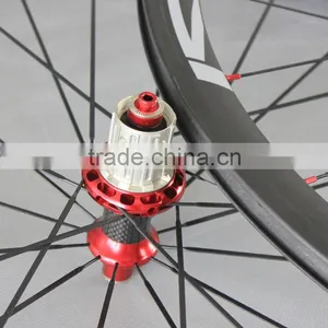 Stiff 700C 38mm Clincher Road Rims Carbon Road Bike Racing Wheels With Carbon Hub Sapim CX Ray Spokes Quality Choice thumbnail-6