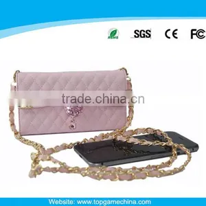 Cheap Mobile Phone Case for Iphone 6 Diamond Case With Chain thumbnail-1