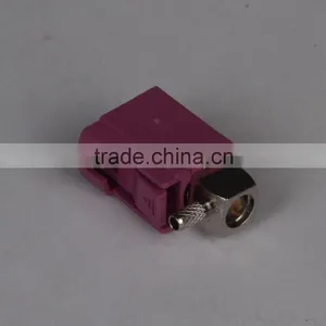 R/A Fakra Violet Connector for Radio Controlled Parking Heating Rg Cable thumbnail-2
