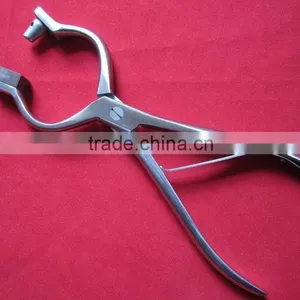 Bull Nose Punch for Cattle Bulls - Stainless Steel/Animal Tools/VETERINARY INSTRUMENTS thumbnail-1