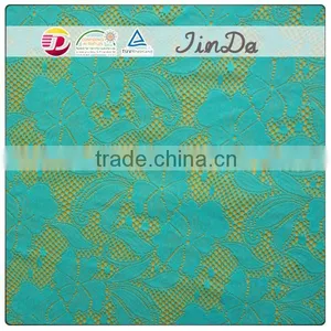 Factory Made Wholesale Green Lace Fabric With Best Price thumbnail-3