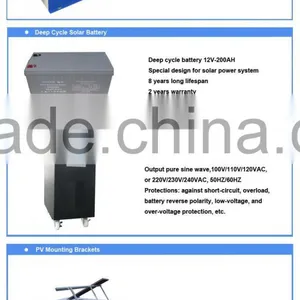 High Efficiency and Good Quality 6KW 96V Off Grid Solar Power System Kit For Home Use Quality Choice thumbnail-2
