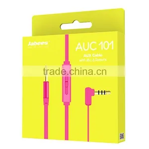 Hot Sell Built-in Mic 3.5mm Pink cd Auxiliary Cable thumbnail-6