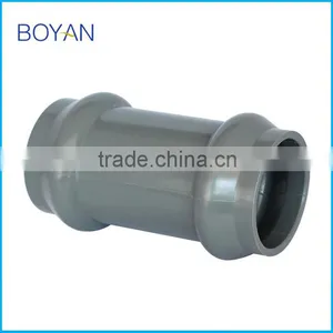 BOYAN Taizhou Plastic Pipe Fitting for Irrigation Pvc Two Faucet Coupling With Rubber Ring thumbnail-2