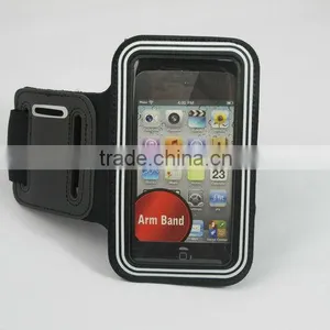 Wholesale Reflective Border Around the PVC Window Sport Gym Armband /adjust Strap Sport Armbag for Running/black Color thumbnail-1