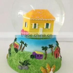 Resin Snow Globe With Beach House Designs thumbnail-2