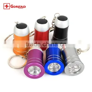 Goread 3LED Horn Aluminum Flashlight High Bright Gift Torch Led Keychain thumbnail-1