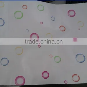 PVC Self Adhesive White Background Colorful Bubbles Decorative Wall Decals P1310-1 thumbnail-1