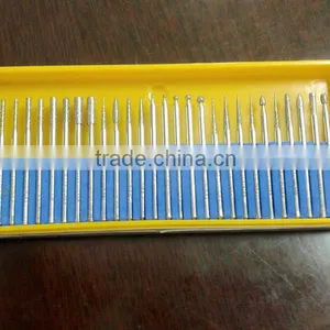 YIYAN High Quality Assorted Diamond Coated Burr Point Bit Set Rotary Tool Carving and Engraving Kit thumbnail-4