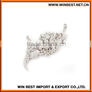 China New Design Popular Rhinestone Wedding Brooch for Dress, Rhinestone Brooch Pin,hair Brooches Jewelry thumbnail-4
