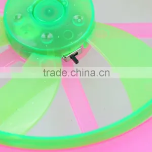 2015 Zhejiang Ningbo New Windmill Design Led Plastic 9 Inch 23cm Frisbee With Hole thumbnail-4